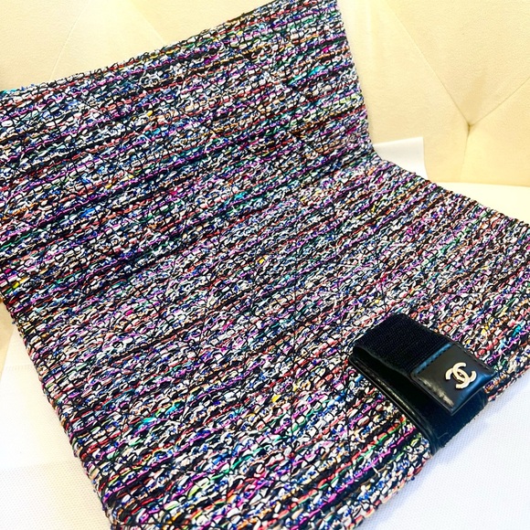 Chanel Multicolor Tweed/Leather Clutch - Picture 4 of 8